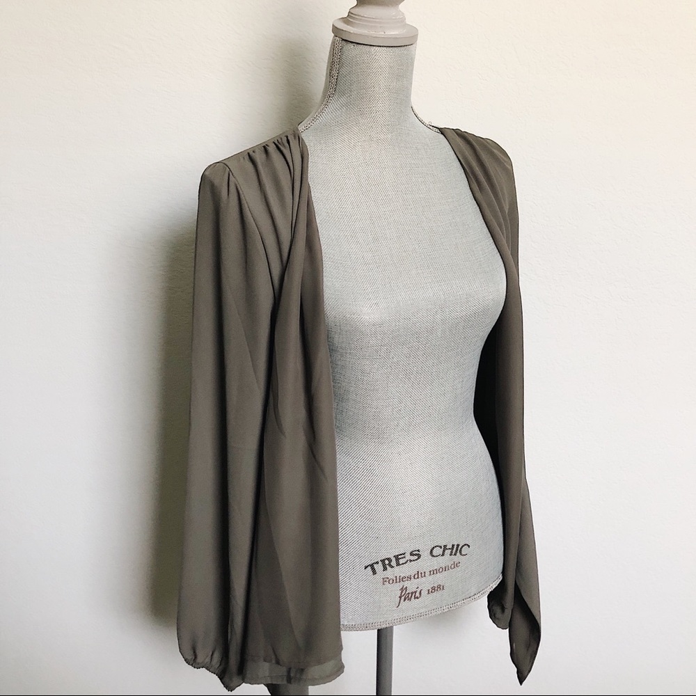 F21 Olive Green Cardigan
